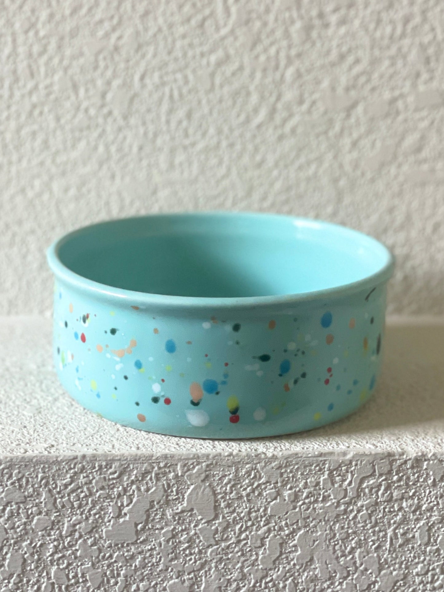 Confetti Pet Bowl - Seafoam 2