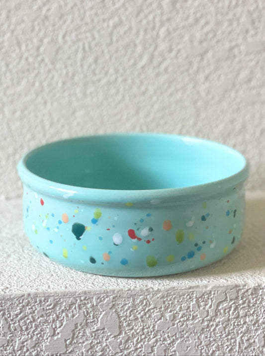 Confetti Pet Bowl - Seafoam