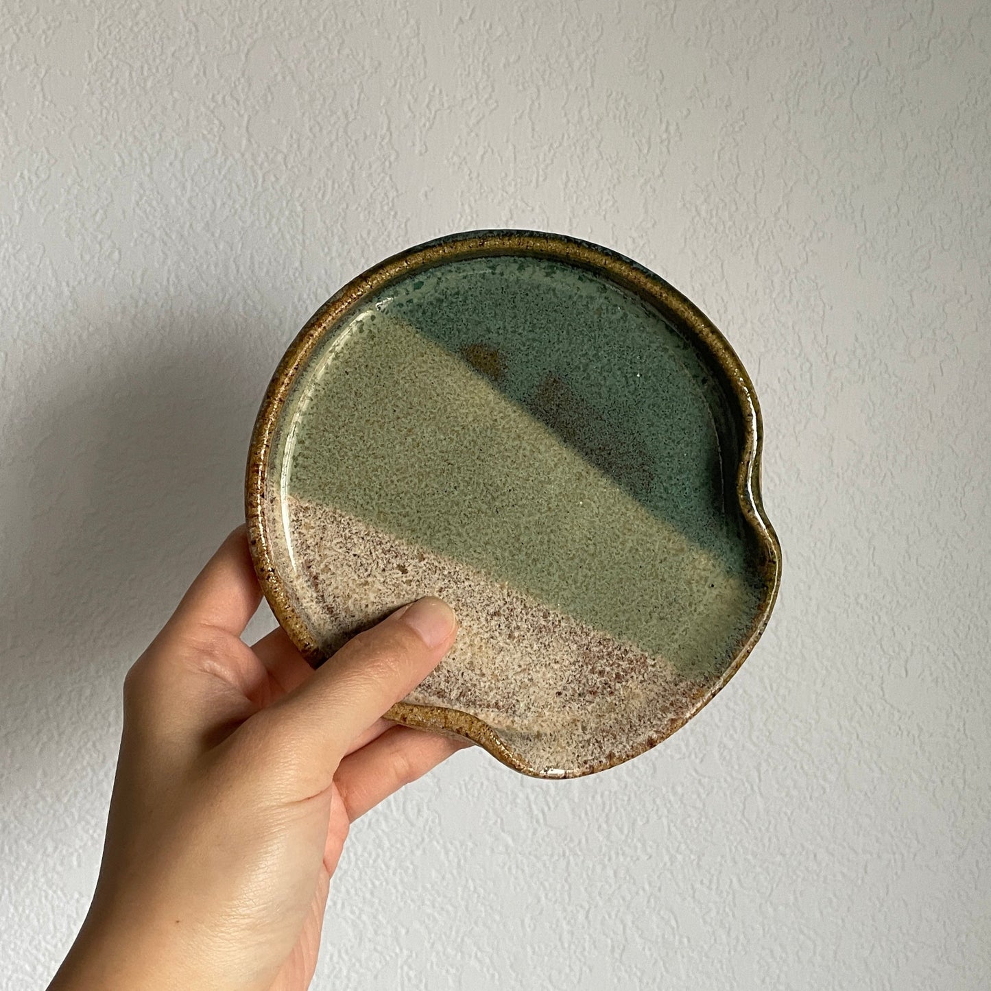 Spoon Rest - Green/Sand